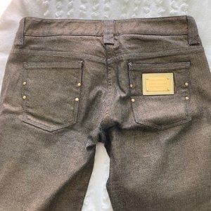 Gold and Black Dolce & Gabbana Straightleg Jeans